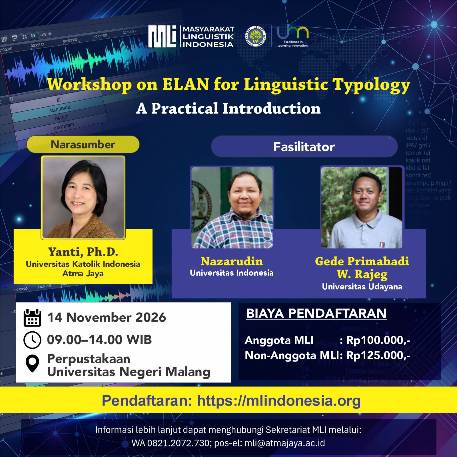 Workshop on ELAN for Linguistic Typology: A Practical Introduction